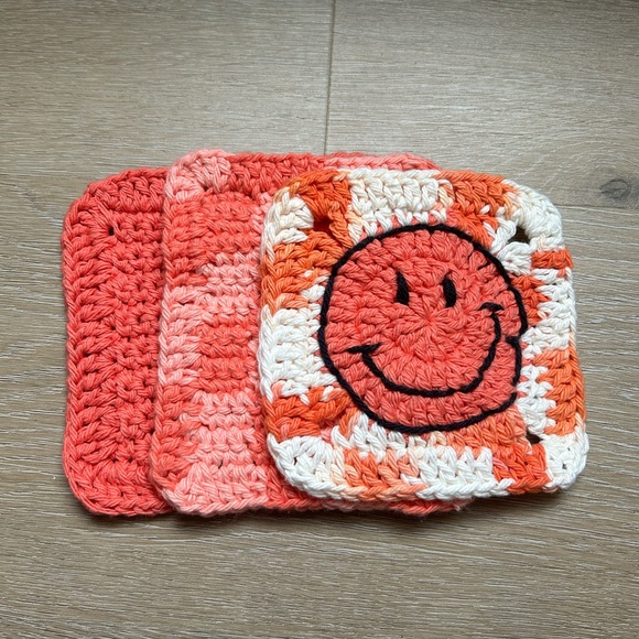 handmade crocheted washcloth set - Picture 1 of 15